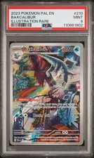 2023 POKEMON PAL EN-PALDEA EVOLVED ILLUSTRATION RARE #210 BAXCALIBUR PSA 9