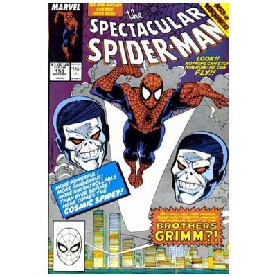Spectacular Spider-Man #159 - 1976 series Marvel comics NM minus [u!