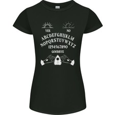 Camiseta Ouija Board Voodoo Dark Black Magic para mujer corte pequeño