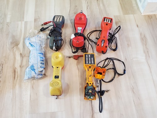LOT OF 5 Butt Set Lineman Phone Testers - Harris TS-44 Deluxe +++ *UNTESED AS-IS