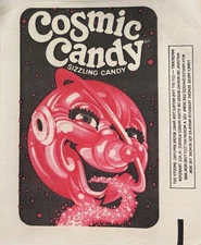 Original Vintage Cosmic Candy Sizzling Candy Iron On Transfer