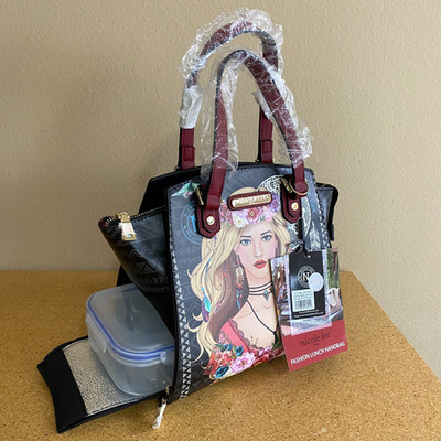RARE Nicole Lee Smart Lunch Handbag Insulated Compartment Elsas Dream Catcher