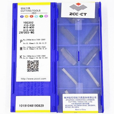 10pcs ZRFD03-MG YBG302 3.0mm ZRFD03 Original ZCC.CT CNC blade carbide inserts