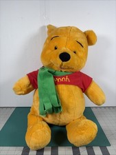 Winnie the Pooh Christmas No Hat Plush MATTEL Walt Disney Large Stuffed