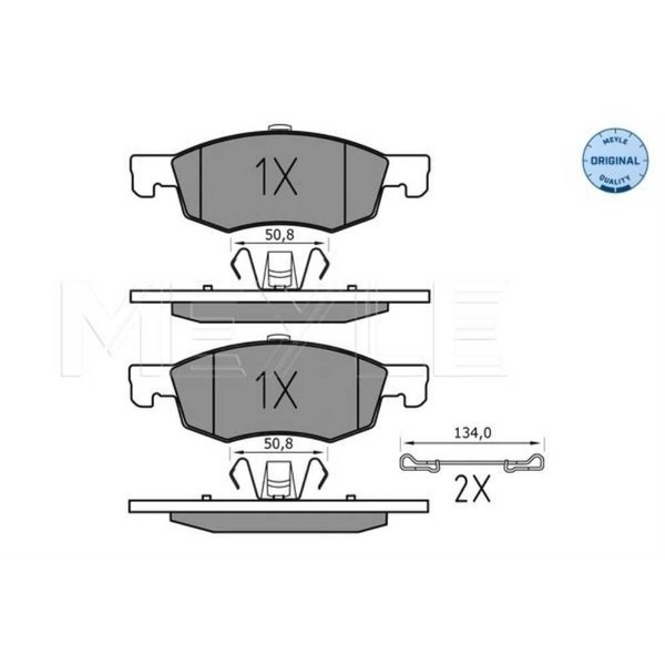 Meyle BremsbeläGe Bremsbelegsatz Vorne System ATE FüR Opel Corsa E-image