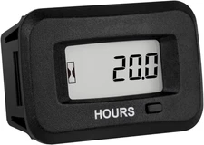 Digital LCD Hour Meter AC/DC 5-277V Waterproof for Generator Lawn Mower Cart