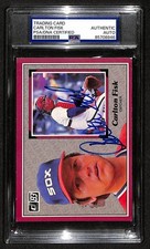 Carlton Fisk HOF White Sox Auto 1983 Donruss Action All-Stars PSA/DNA BA204270