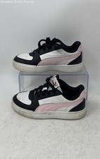 Zapatillas Tenis Puma Niñas Caven 2.0 396317-42 Blanco Negro Rosa Con Cordones Talla 2C