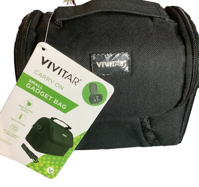 Vivitar  Coco  Small Gadget Polyester Camera Bag Black. New With Tag