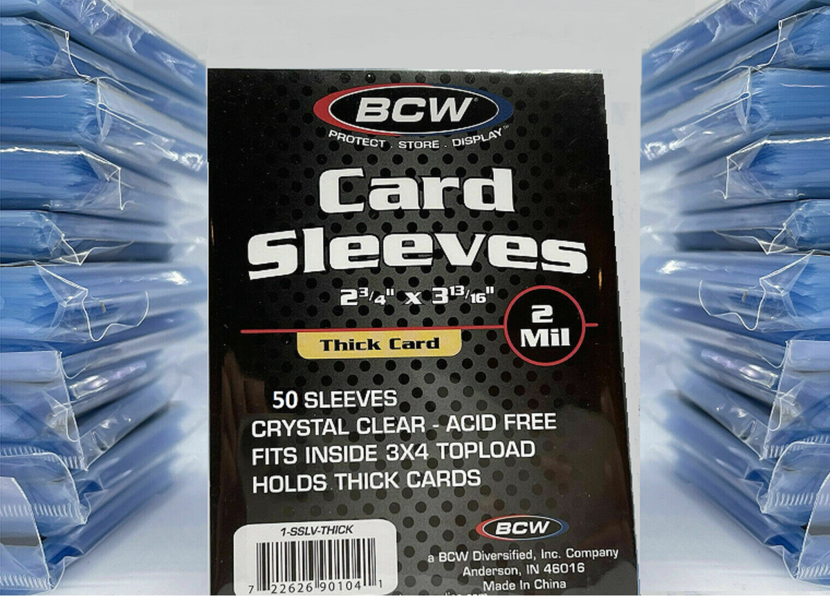 bcw thick card sleeves 138PT Top Load Holder (Pack of 10), 3 x 4 : Toys & Games Made from crystal BCW® 3 x 4 240