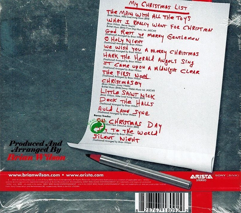 MUSIK-CD NEU/OVP - Brian Wilson - What I Really Want For Christmas - Bild 2 von 2