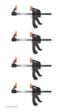 4  RATCHETING BAR CLAMPS   4-pc set   quick adjust clamp   woodworking tools