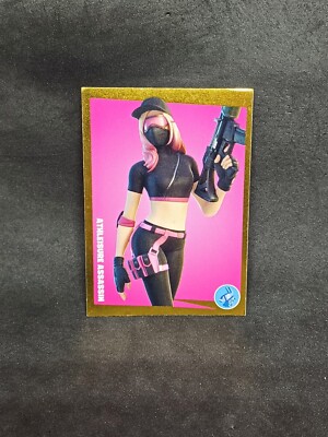 (Z6) Panini Fortnite 2021 Epic Games autocollant #58 athleisure assassin