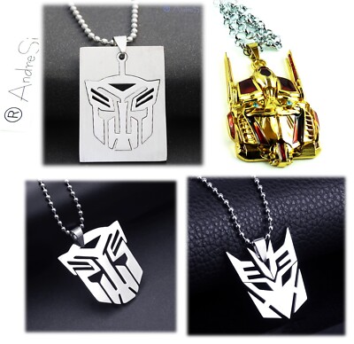 Transformer`s Anhänger Autobots Bumblebee,Optimus P. o.Decepticons Farbe/Edelst.