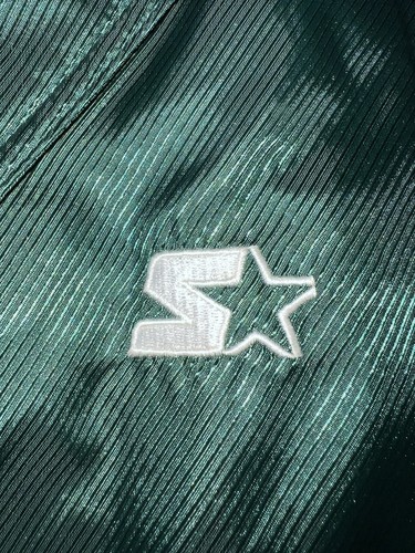 Pro Line Starter NY Jets Half Zip Green Hooded Puffer NFL Jacket Sz XL VTG EUC - Picture 5 of 22