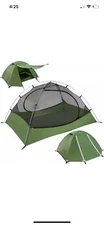 Clostnature Polaris Lightweight Backpacking Tent - 2/3/4 Person 2 Person Green