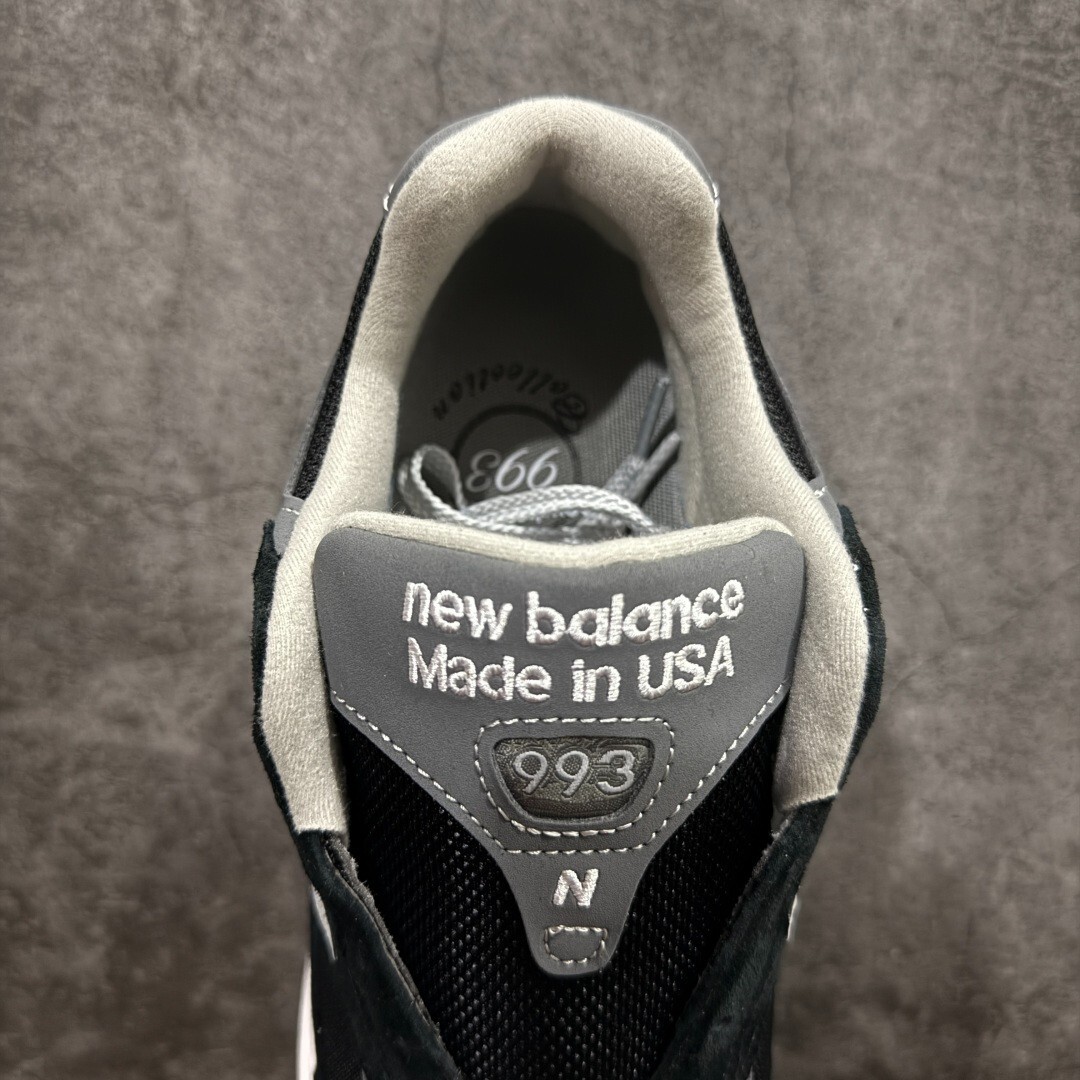Size 7 - New Balance 993 Made In USA Black White for sale Size 7 - New Balance 993 Made In USA Black White for sale