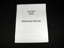 Manual de referencia compresor/limitador Alesis 3630