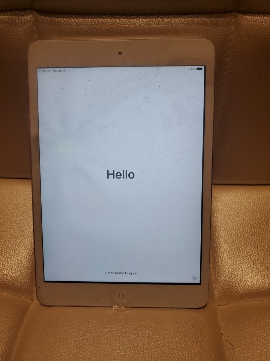 AS IS Apple iPad mini 2 (A1489) - Silver (Wi-Fi) 7.9
