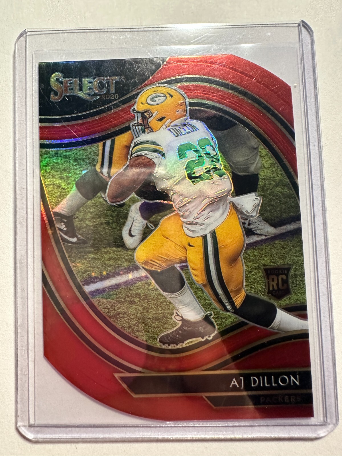 K62,896 - 2020 Select Prizm Red Die Cut #365 A.J. Dillon