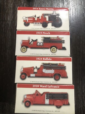 Lot of 4 :  Vintage Reader s Digest Assorted Vehicles