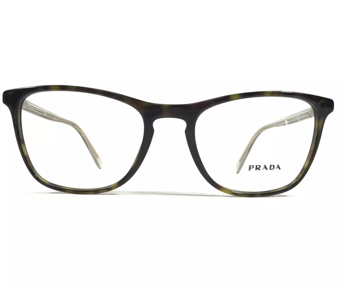 Prada Eyeglasses Frames VPR 08V 2AU 1O1 Brown Tortoise Clear Gold