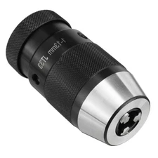 Keyless Drill Chuck JT33 Taper Mount Adjustable 3/76"-1/2" 3-Jaw