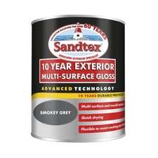 Sandtex 10 Year Gloss Paint 750ml, 2.5L, All Colours, Multi-Surface