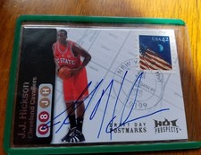 J.J. Hickson Hot Prospects DRAFT DAY POSTMARKS On-Card Auto Rookie #37/50