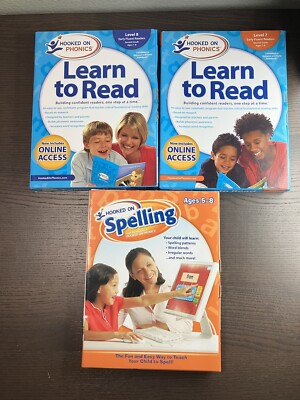 Hooked on Phonics Learn to Read LVL 7 AND 8 / Hooked on Spelling Ages 5-8