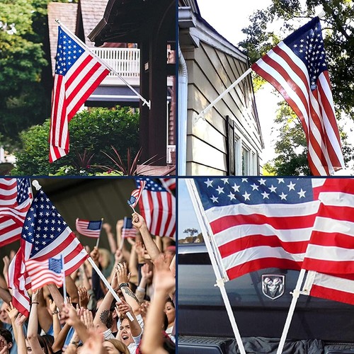 Elegant Tangle-Free 5-6ft Flag Pole Kit with Adjustable Bracket for Outdoor - Picture 9 of 9