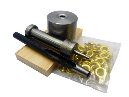CS Osborne Brass Semi Professional Eyelet Kit - Solid Brass Eyelets - Picture 2 of 8