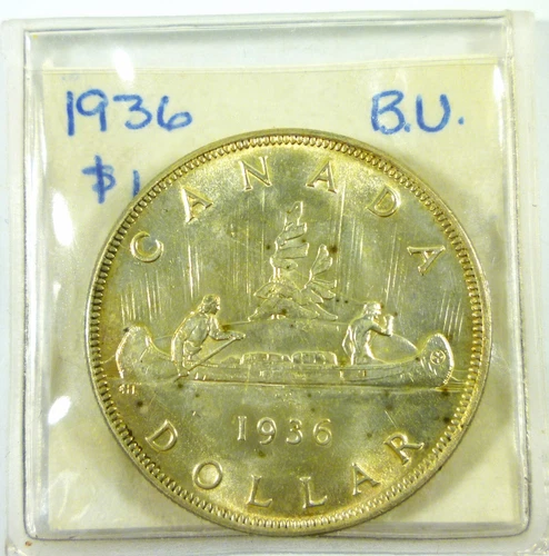 1936 Canada Silver Dollar Gem Brilliant Uncirculated