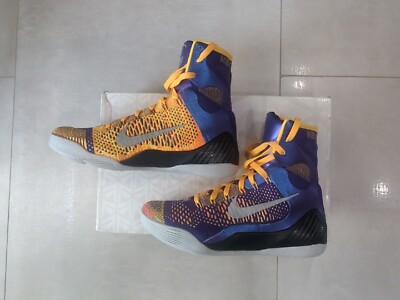 Nike Kobe IX 9 ELITE 630847 500 SIZE 10 USED Ships FREE SUPER