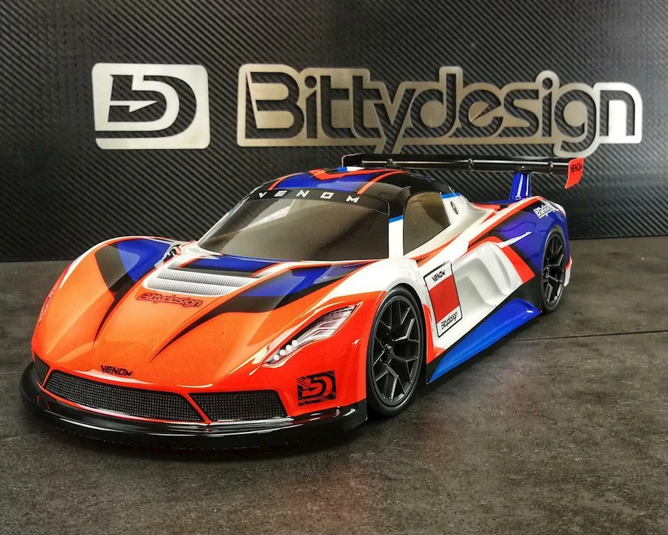 Bittydesign Venom 1/10 GT Body (Clear) (190mm) [BDYGT-190VNM] - Image 3 of 4