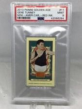 2013 Panini Golden Age #11 Mini Caramel Red Gene Tunney PSA 9 (Total Pop 3)