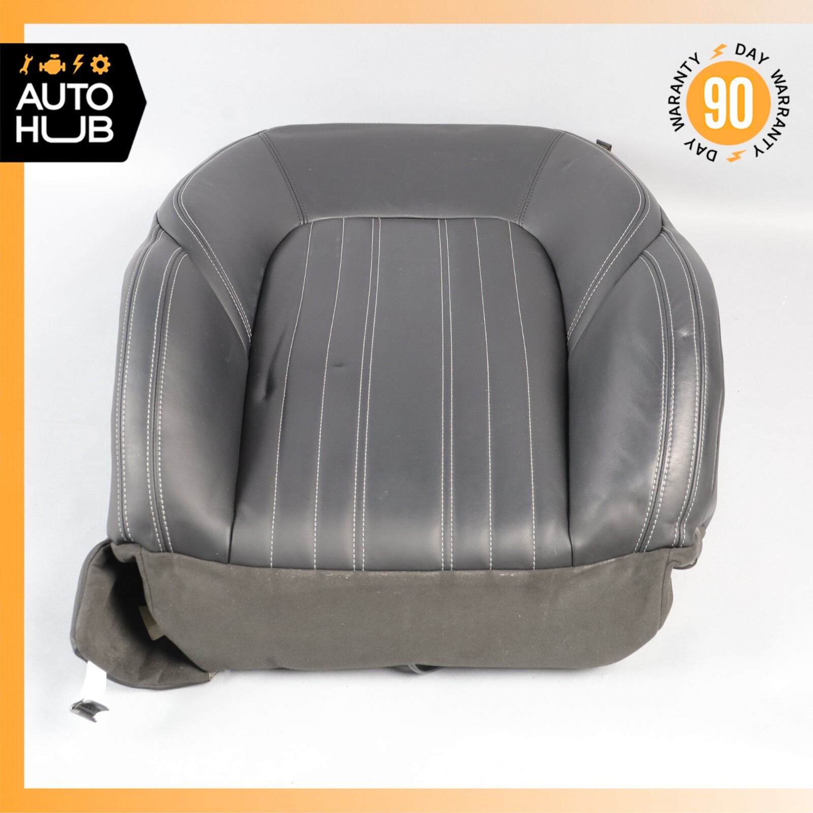 14-17 Maserati Ghibli M157 Front Left Top Upper Seat Cushion Black OEM 75k