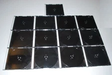 13 SLIM ASSORTED CLEAR CD JEWEL CASES