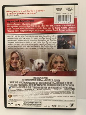 NEW YORK MINUTE 2004 DVD OLSEN TWINS FULL SCREEN EDITION