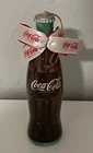 Vintage 1998 Coca-Cola Coke Plastic Bottle Ornament Christmas Decoration 6” Tall