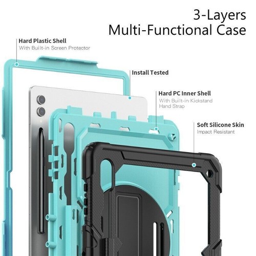 For Samsung Galaxy Tab S9 Ultra Plus 11" 12.4" 14.6" Rotating Case Screen Cover - Picture 90 of 130