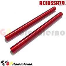 TB001R COPPIA ASTE RICAMBI SEMIMANUBRI UNIVERSALI ROSSO 28CM ACCOSSATO MV AGUSTA
