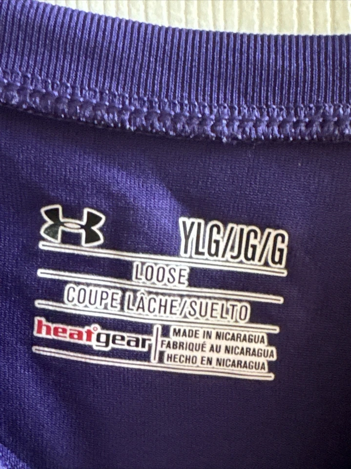 Baltimore Raven Under Armour T Shirt Heat Gear Youth Large 12-14 - Image 3 of 4