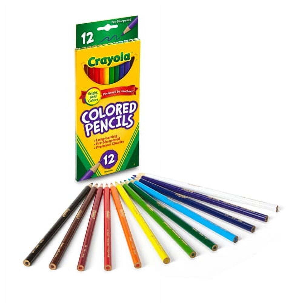 Crayola Colored Non-Toxic Pencils, Long - 12 Count, 6 Pack