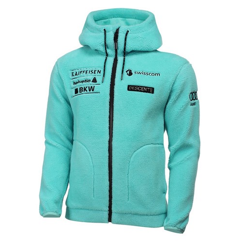 Descente suizo de hombre Chaqueta De Capucha Sherpa Polar-Verde/S0323SKT91  | eBay