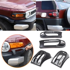 4x Front Rear Headlight Tail Light Cover Trim Set For 07-20 Toyota FJ Cruiser US