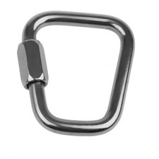 316L Stainless Steel Paraglider Reserve Parachute Screw Lock Carabiner 9mm