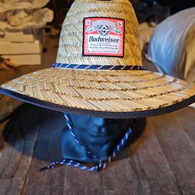 Budweiser x Billabong Collab Floral Beer Brewer Beach Island NWT Hat Straw