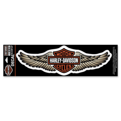 Harley Davidson Aufkleber / Decal ''Straight Wing'' Beige DC339127