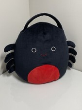 Squishmallows Halloween Bella The Spider Plush Treat Pail Bag Bucket Basket 2022